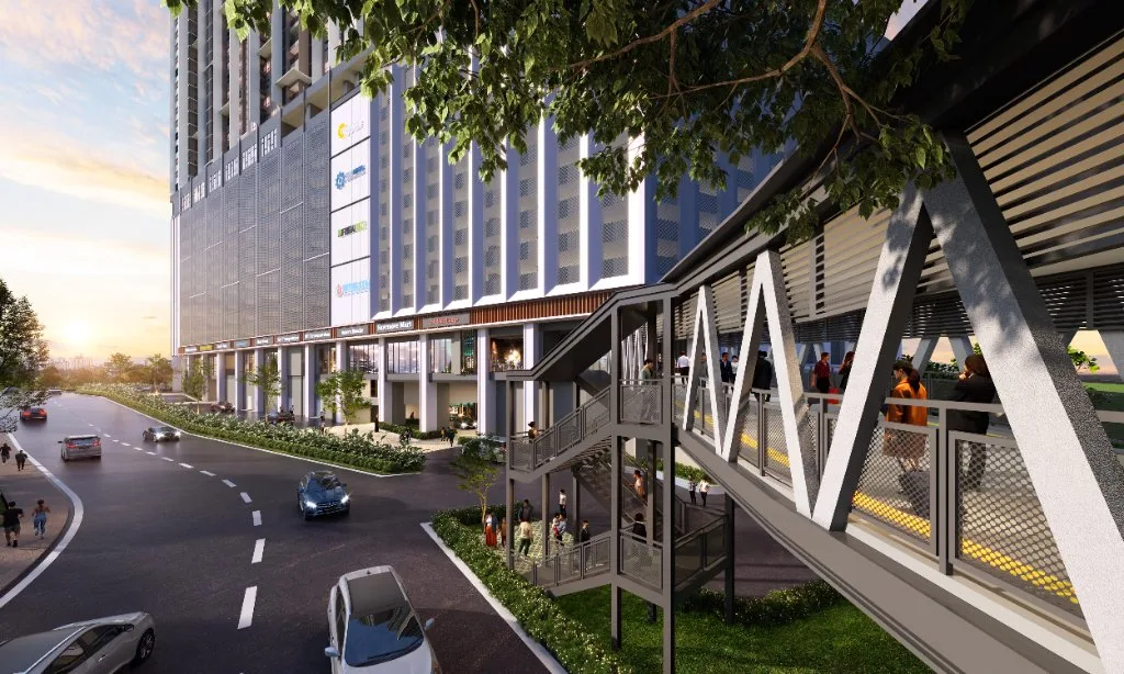 EXSIM Causewayz Square JBCC 650m covered link bridge connecting to Johor CIQ and RTS Link